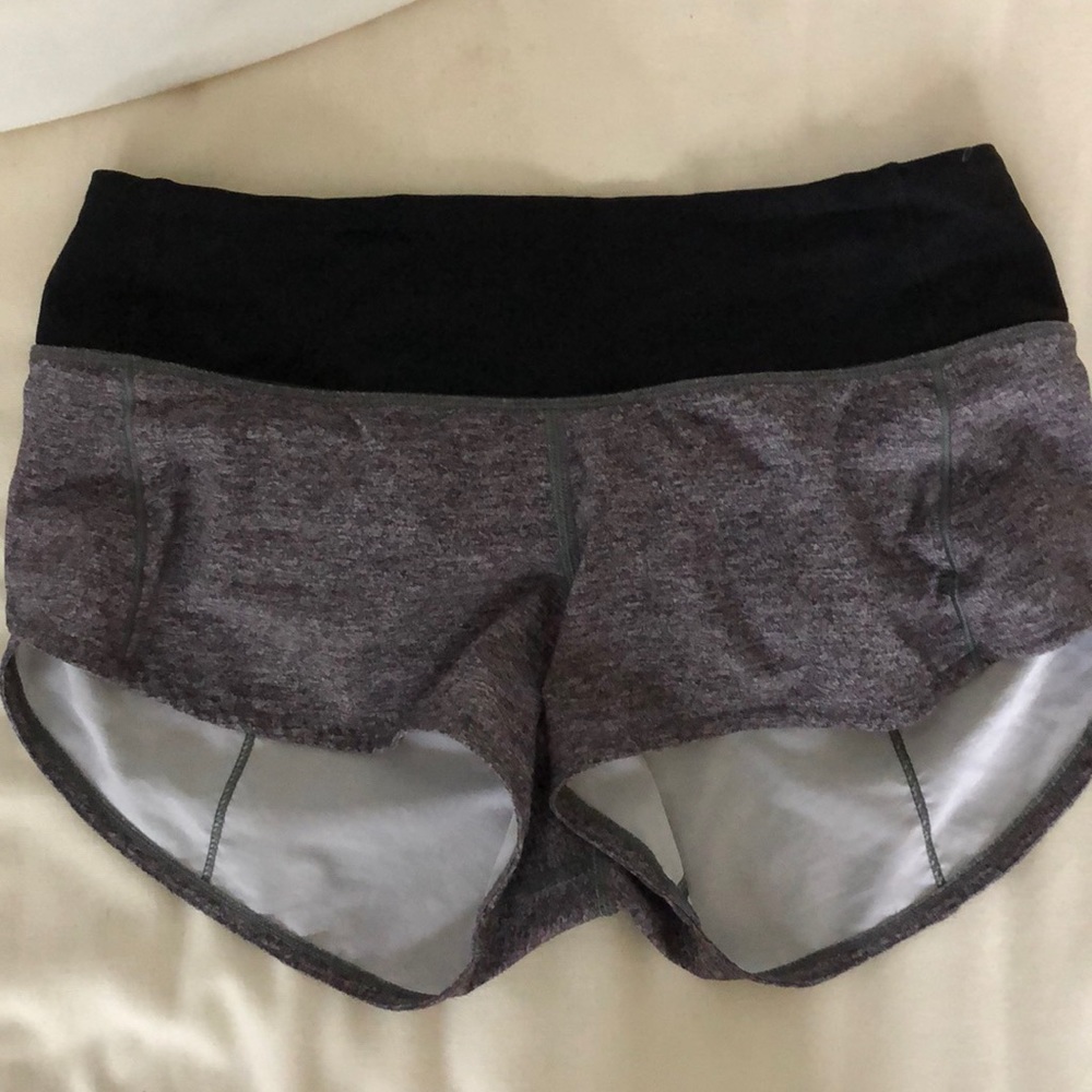gray lulu shorts